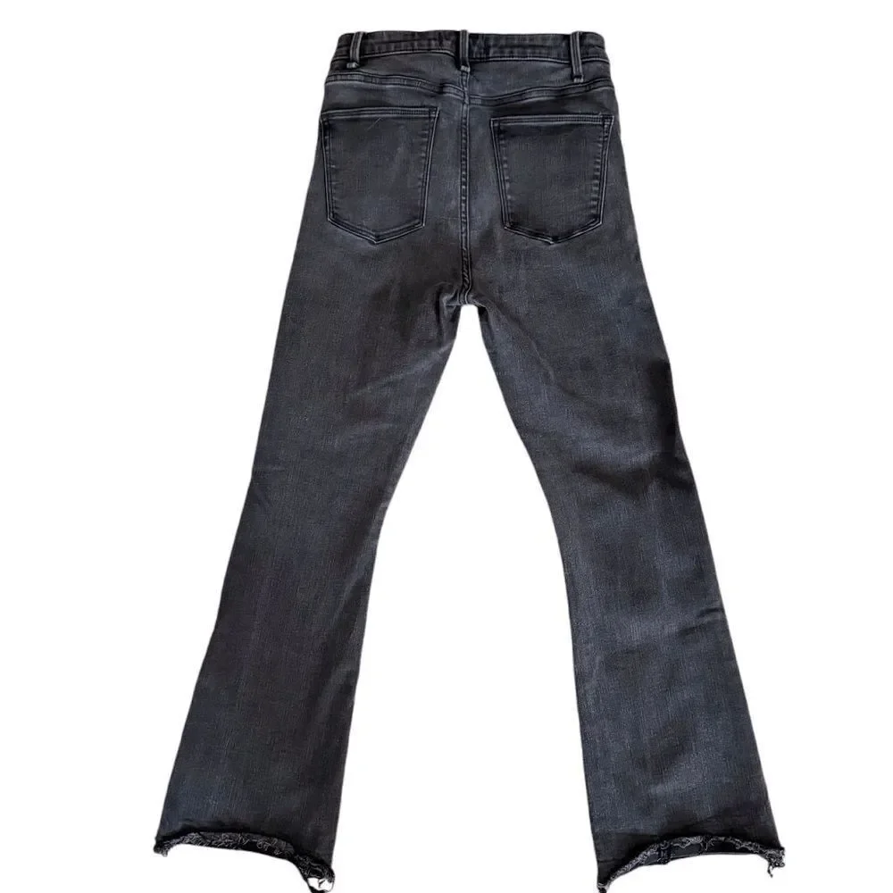 Abercrombie & Fitch Black High Rise Ankle Flare Jeans. Size 27/4